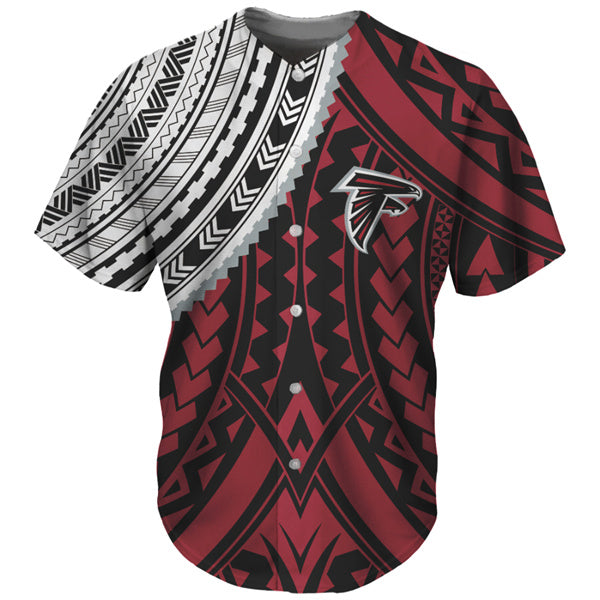 Mens Atlanta Falcons Red Baseball Jersey