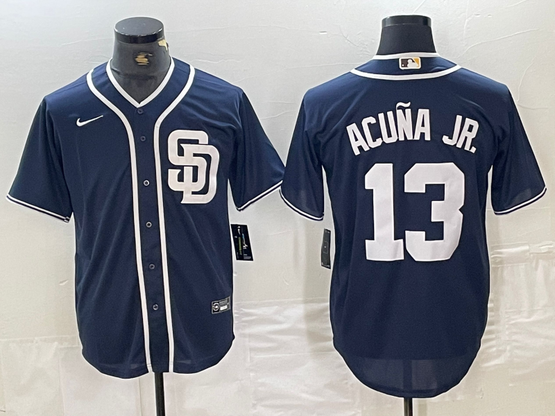 Men's San Diego Padres Manny Machado #13 Navy Limited Jersey