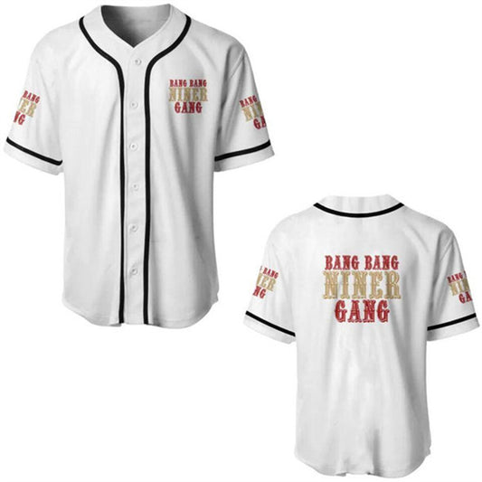 Mens San Francisco 49ers White Cool Base Stitched Baseball Jersey