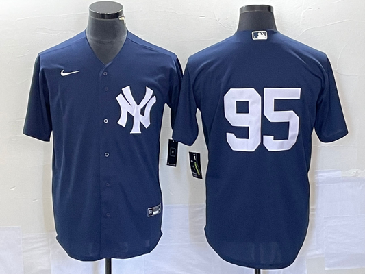 Men's New York Yankees Oswaldo Cabrera #95 Navy Name Jersey