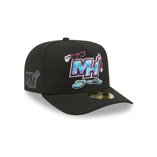 Miami Heat Cartoon 59FIFTY A-Frame Fitted Hat