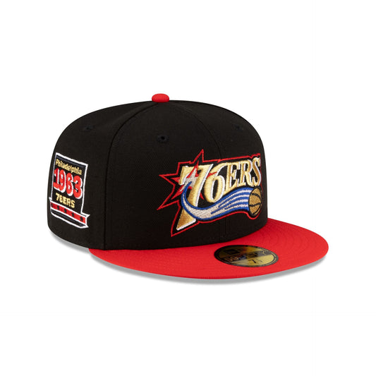Philadelphia 76ers 1997-2009 Hardwood Classics Black 59FIFTY Fitted Hat