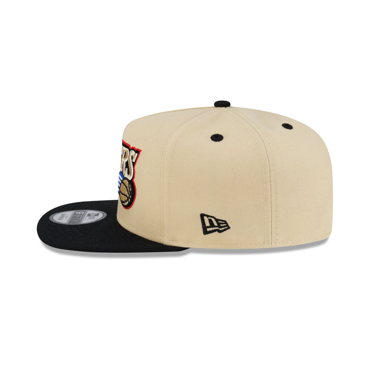 Philadelphia 76ers Hardwood Classics 2000s Gold 9FIFTY A-Frame Snapback Hat