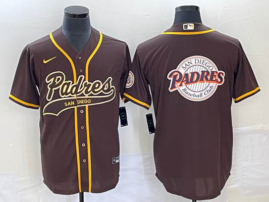 Men's San Diego Padres Brown Jersey Joint Edition