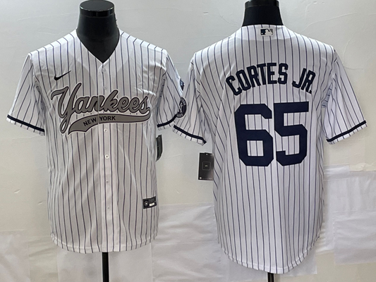Men's New York Yankees Nestor Cortes Jr. #65 White Jersey Joint Edition