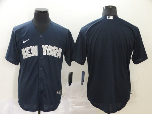 Men's New York Yankees Navy Blank Jersey