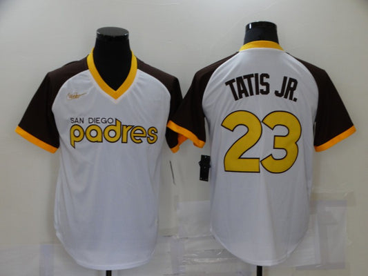 Men's San Diego Padres Fernando Tatis Jr. #23 White Jersey