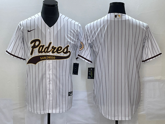 Men's San Diego Padres White Blank Jersey Joint Edition