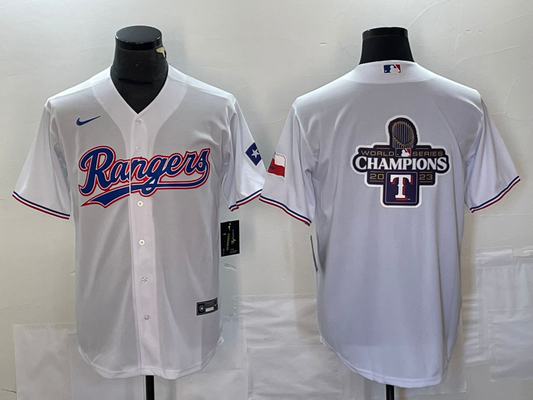 Men's Texas Rangers White Home Jersey