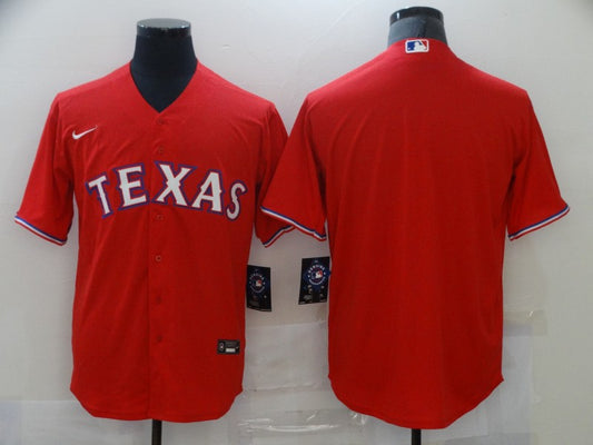 Men's Texas Rangers Red Blank Jersey