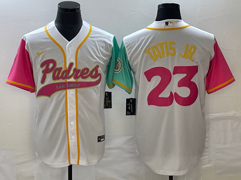 Men's San Diego Padres Fernando Tatis Jr. #23 White City Connect Jersey Joint Edition