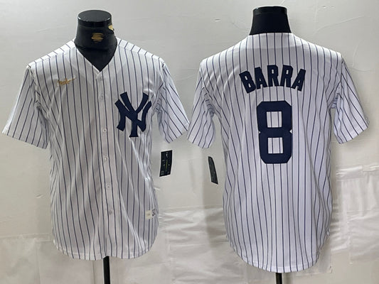 Men's New York Yankees Yogi Berra #8 White Home Cooperstown Collection Jersey