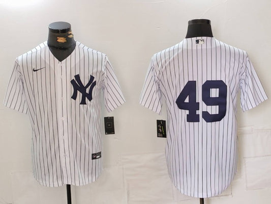 Men's New York Yankees Ron Guidry #49 White Limited Jersey