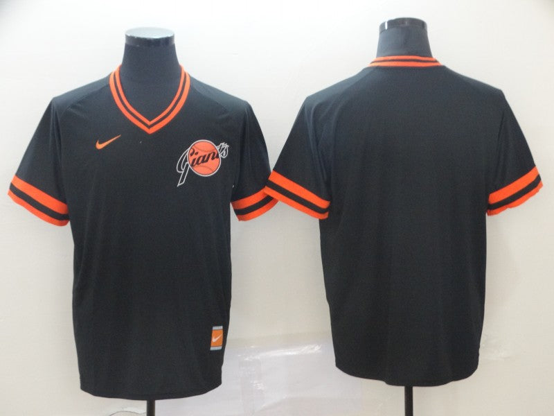 Men's San Francisco Giants Black Blank Jersey