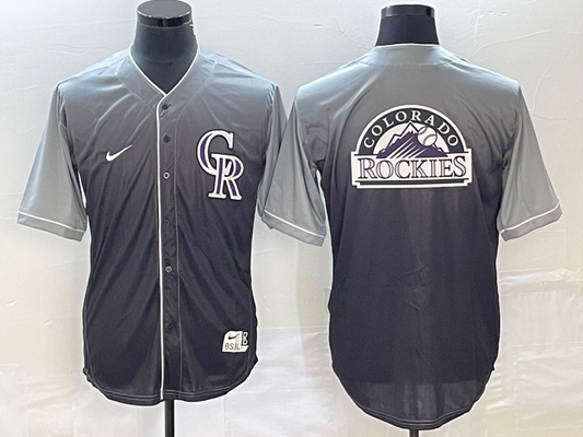 Men's Colorado Rockies Grey Gradient Team Jersey