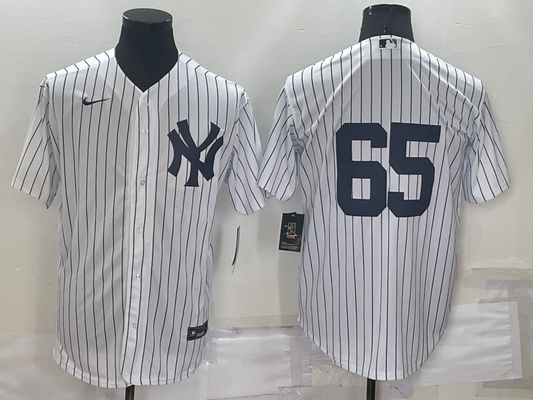 Men's New York Yankees Nestor Cortes Jr. #65 White Name Jersey