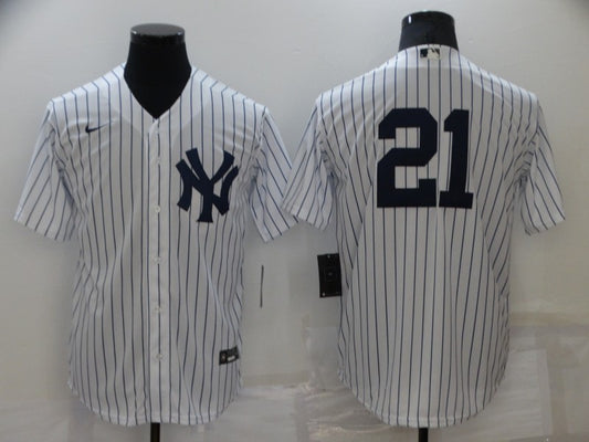 Men's New York Yankees Paul O??Neill #21 White Name Jersey