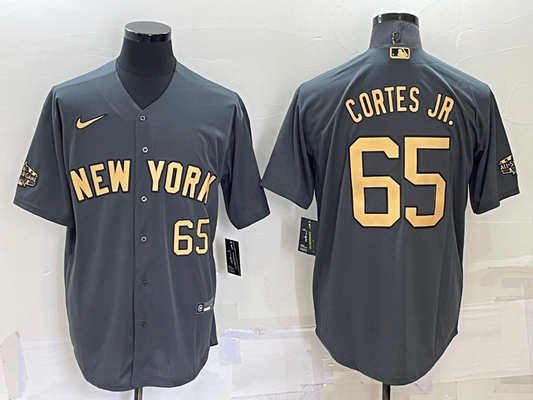 Men's New York Yankees Nestor Cortes Jr. #65 Gray Jersey