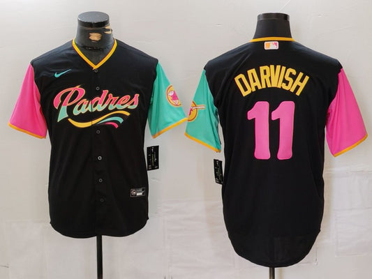 Men's San Diego Padres Yu Darvish #11 Black City Connect Limited Jersey