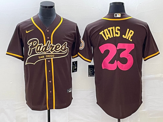 Men's San Diego Padres Fernando Tatis Jr. #23 Brown Team Jersey Joint Edition